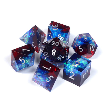 VHS Sharp Edge Dice – Plasmic Punch | Retro-Inspired D&D Dice by 1985 Games