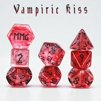 Vampiric Kiss Resin Dice Set