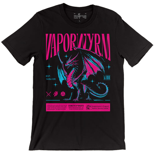 Vaporwyrm — Underdark Night Club D&D T-Shirt