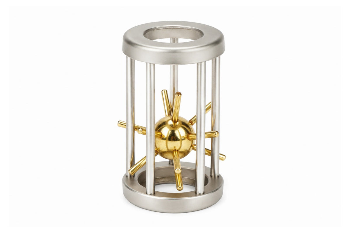 Venus Trap Puzzle – Spiked Ball & Cage Metal Disentanglement Brain Teaser