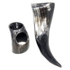 Authentic Medieval Viking Drinking Horn with Stand