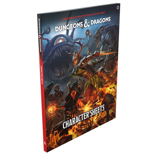 Dungeons & Dragons Character Sheets 2024 – 5th Edition (50 Sheets)