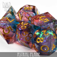 Astral Plane Handmade Dice Set