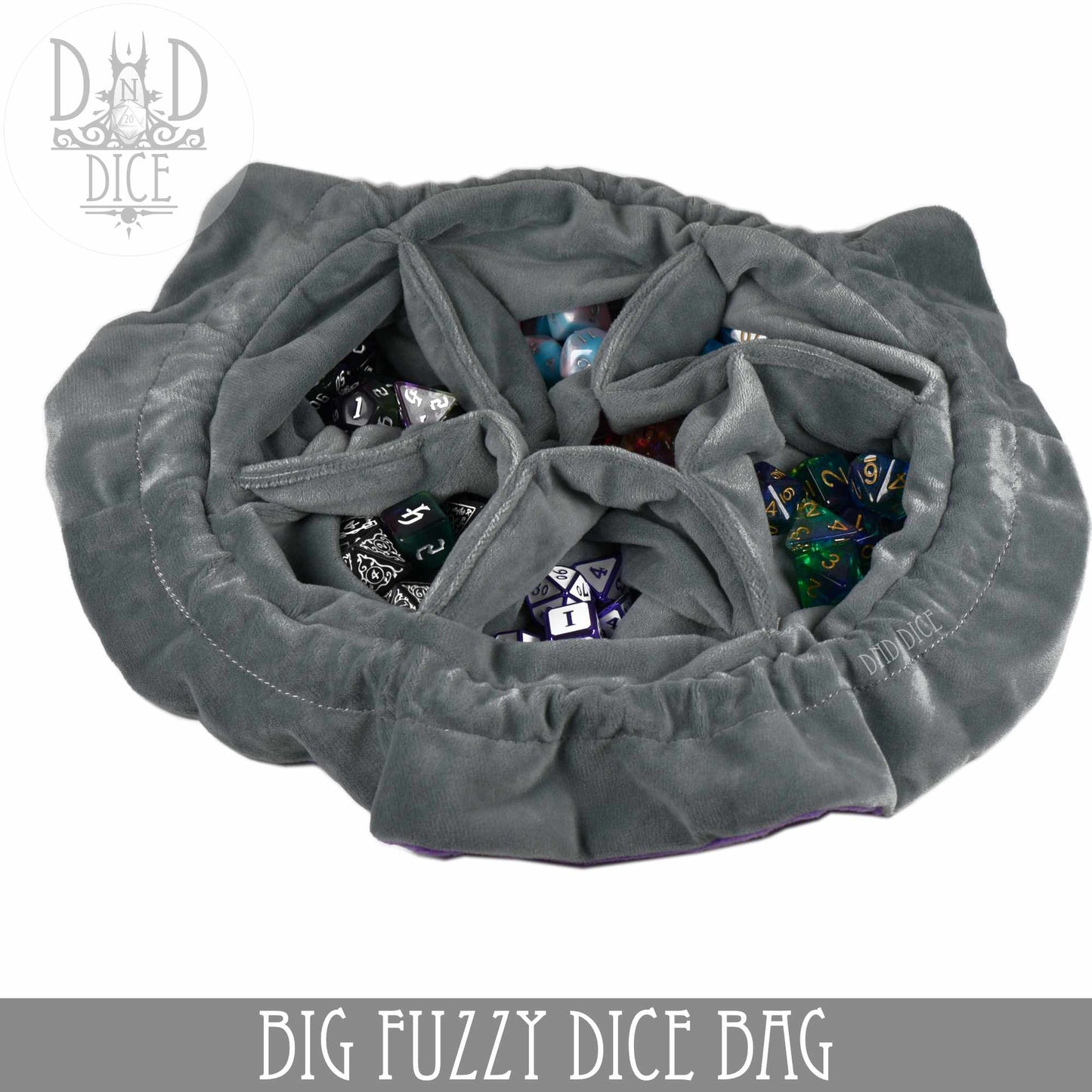 Big Fuzzy Dice Bag – Large Plush Dice Storage in 6 Colors