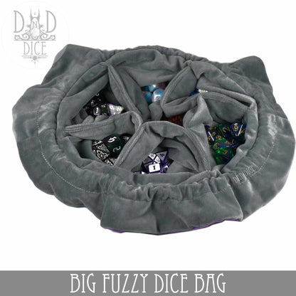 Big Fuzzy Dice Bag – Large Plush Dice Storage in 6 Colors