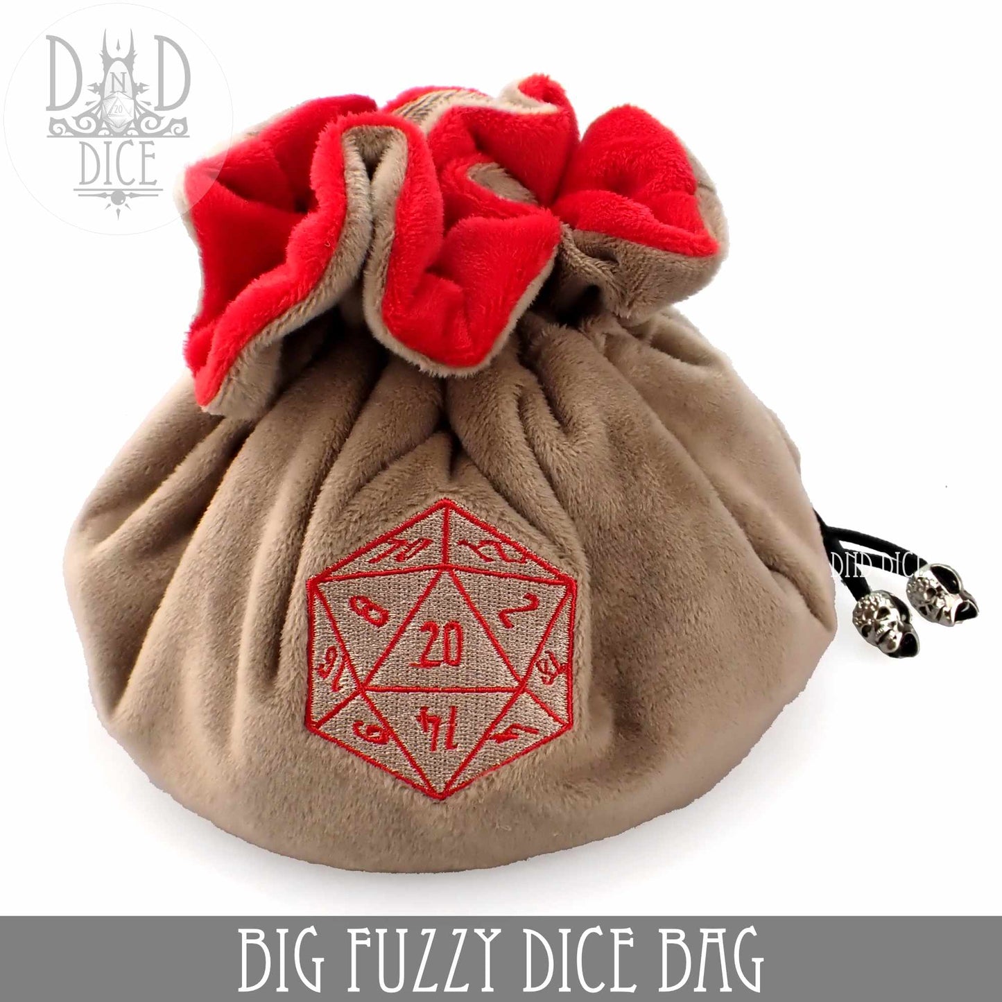 Big Fuzzy Dice Bag – Large Plush Dice Storage in 6 Colors