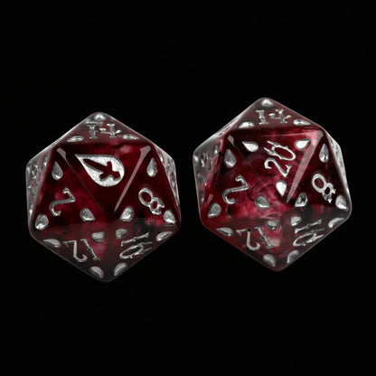 Blood Hunter Dice Set | Dark Resin D&D Dice by Revenant Foundry