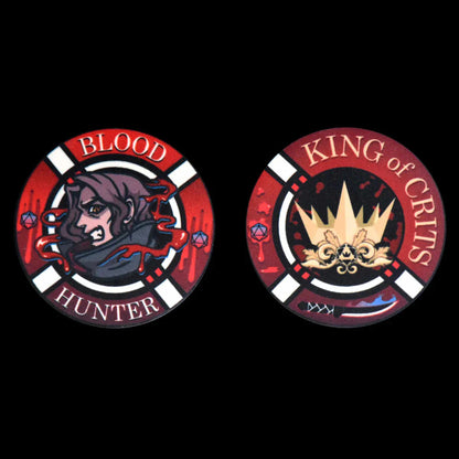 Blood Hunter Dice Set | Dark Resin D&D Dice by Revenant Foundry