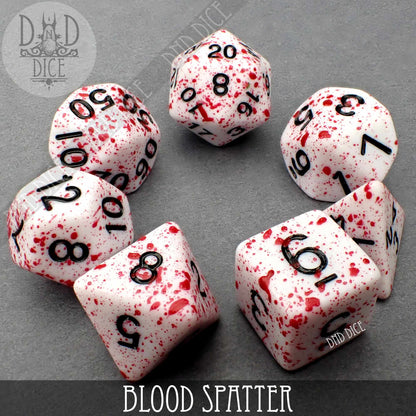 Blood Spatter Dice Set