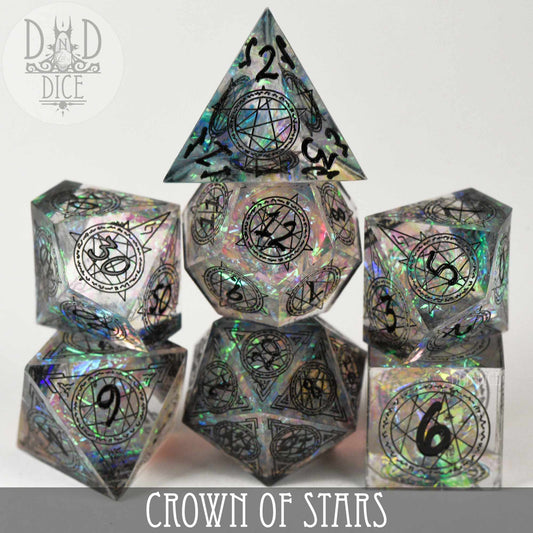 Crown of Stars Handmade Dice Set