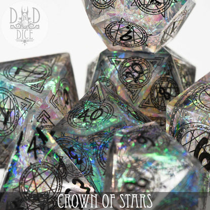 Crown of Stars Handmade Dice Set