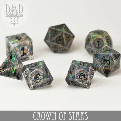 Crown of Stars Handmade Dice Set