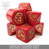 Dragon Modern Ruby Dice Set