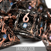 Dragon Seer Hollow Metal Dice Set (Gift Box)