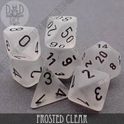 Frosted Clear Dice Set