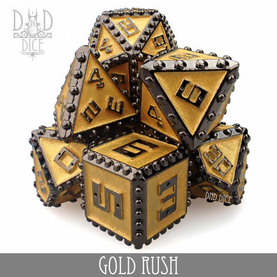 Gold Rush Metal Dice Set