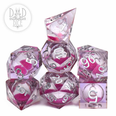 Cherry Bomb Liquid Core Dice Set