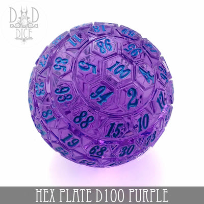 Hex Plate D100 Purple With Blue(45mm)