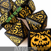 Jack O’Lantern Glow in the Dark Dice Set