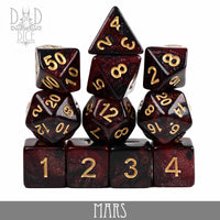 Mars Galaxy 7 or 11 Dice Set