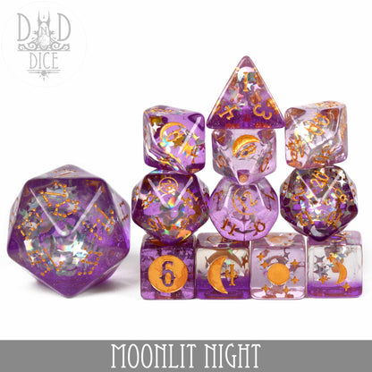 Moonlit Night 12 Dice Set