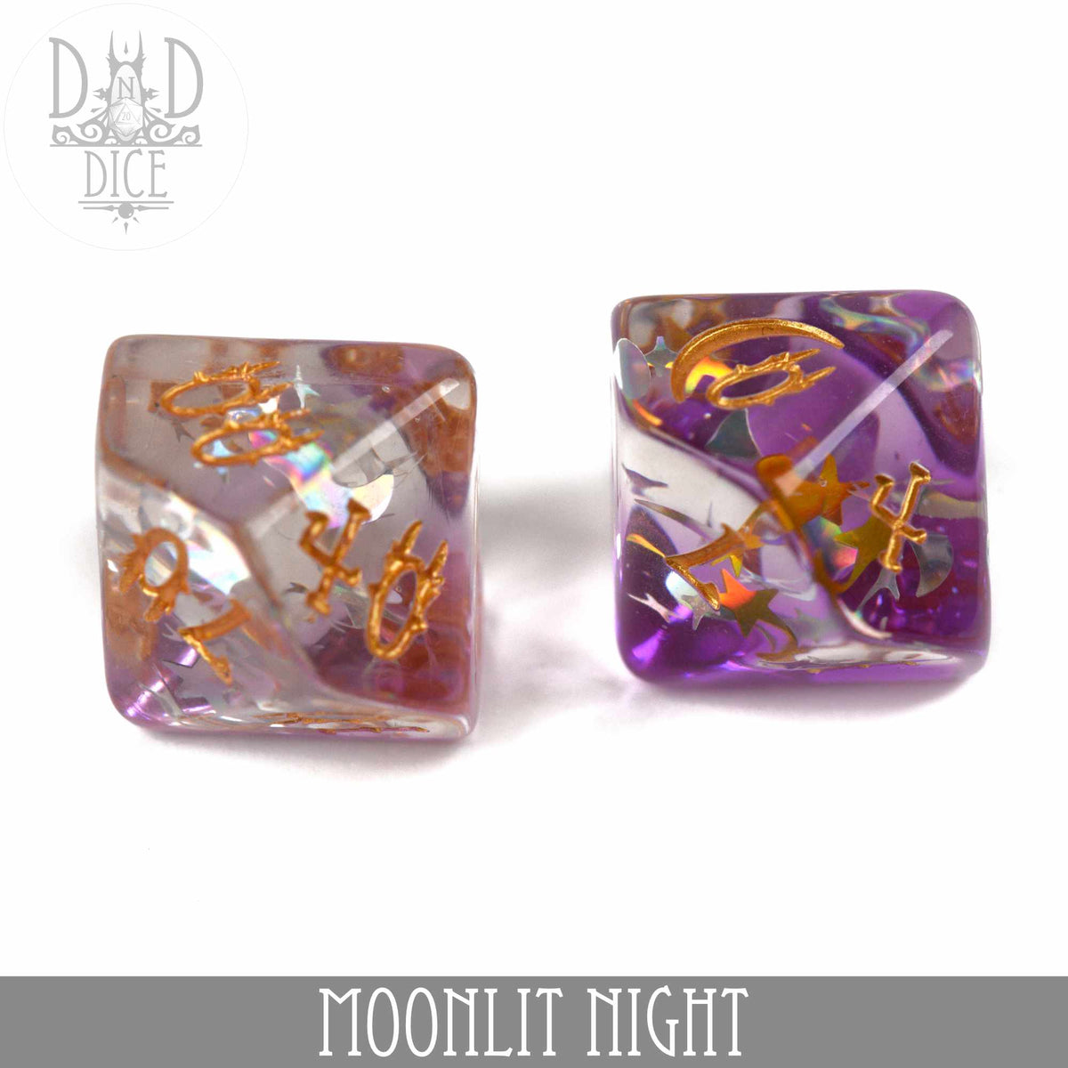 Moonlit Night 12 Dice Set