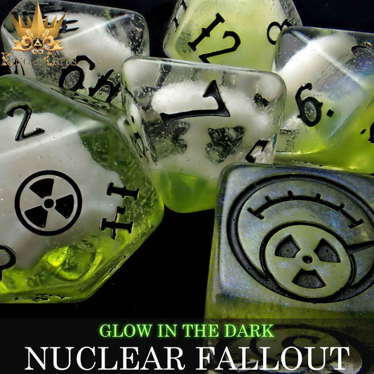 Nuclear Fallout 11 Dice Set (Glow)