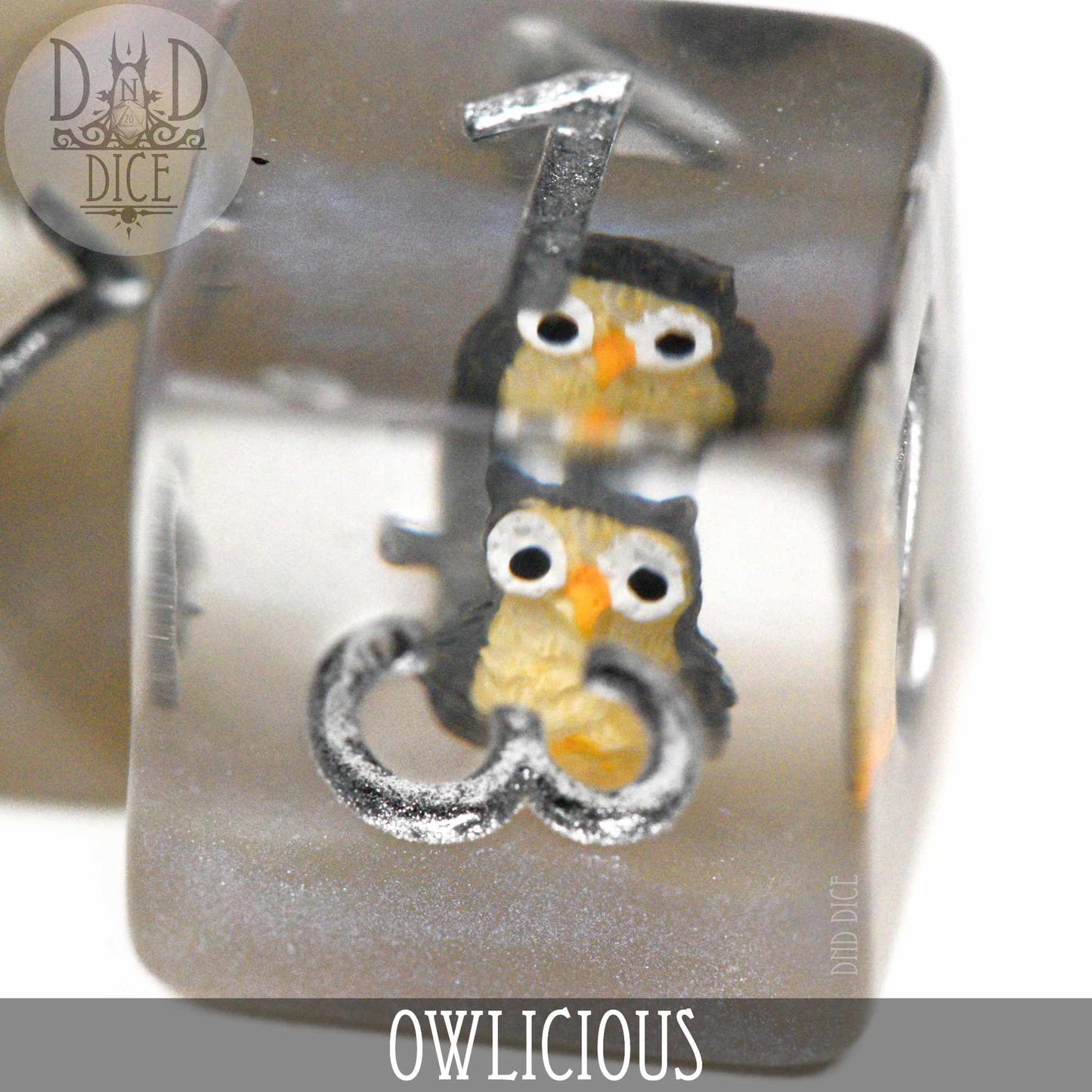 Owlicious Dice Set – 7-Piece Polyhedral RPG Dice for D&D & Pathfinder