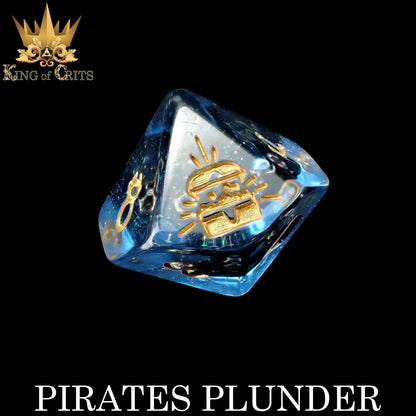 Pirates Plunder 11 Dice Set - 12-Piece Pirate Ship Dice with Exclusive Artwork