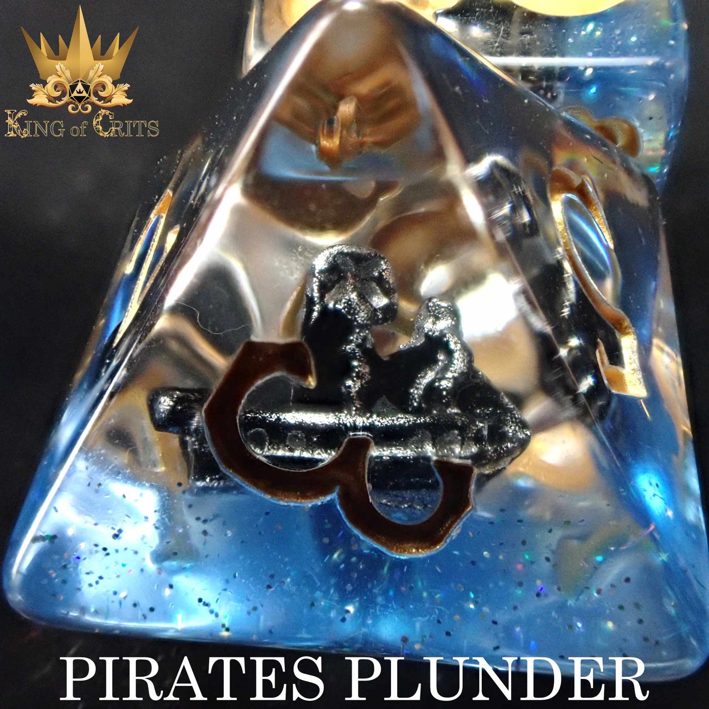 Pirates Plunder 11 Dice Set - 12-Piece Pirate Ship Dice with Exclusive Artwork