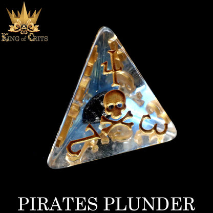Pirates Plunder 11 Dice Set - 12-Piece Pirate Ship Dice with Exclusive Artwork