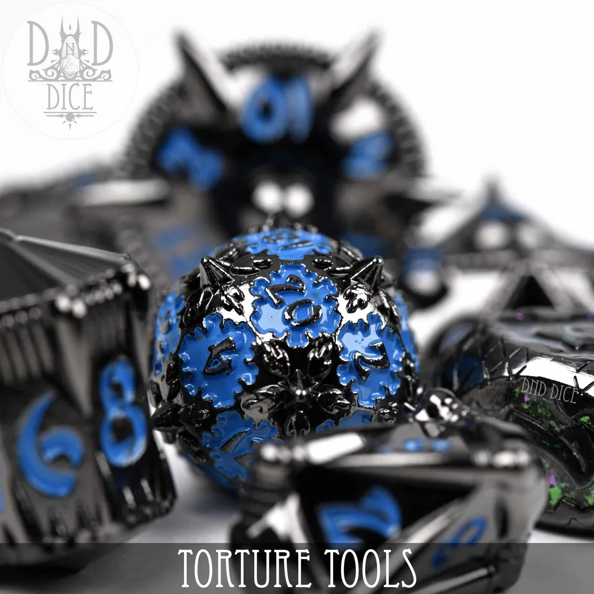 Torture Tools Blue (Metal) - Dice Set
