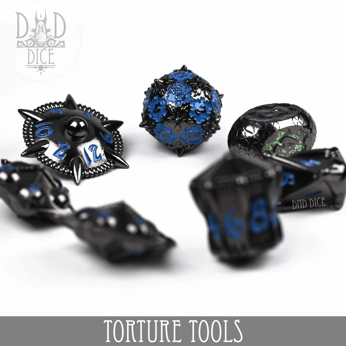 Torture Tools Blue (Metal) - Dice Set