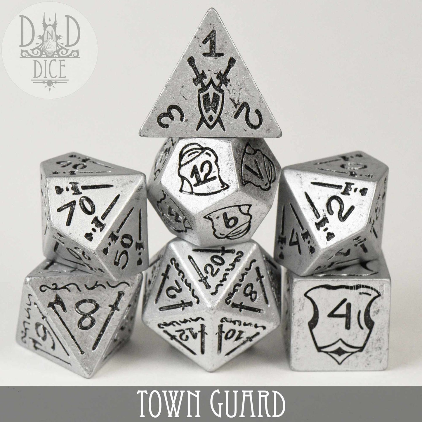 Town Guard Dice Set - Resin RPG Dice