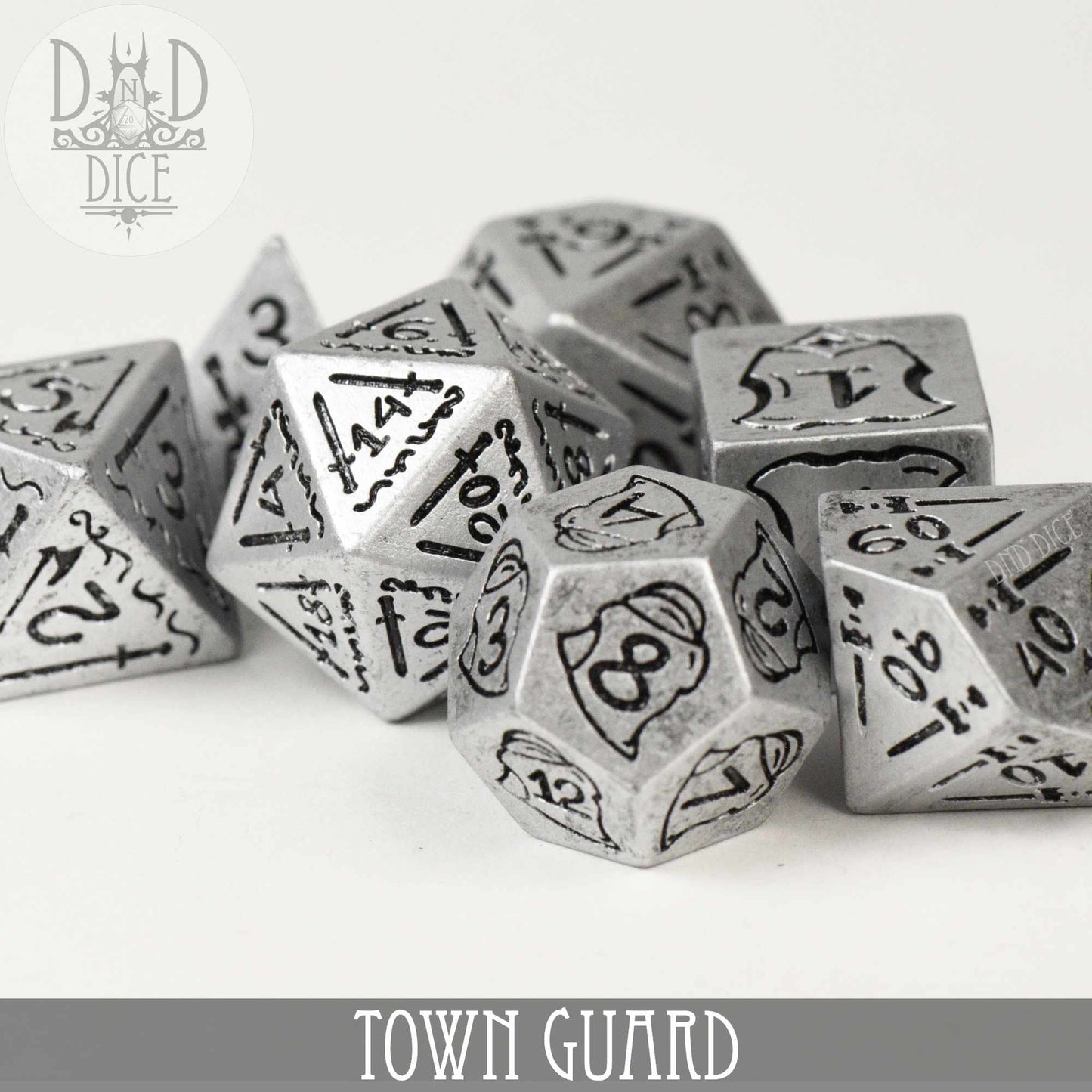 Town Guard Dice Set - Resin RPG Dice