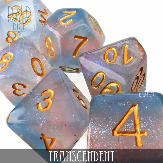 Transcendent Dice Set - Resin RPG Dice