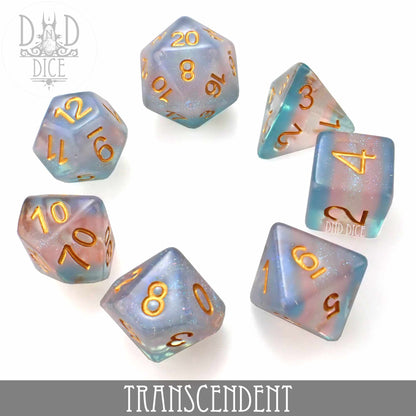 Transcendent Dice Set - Resin RPG Dice