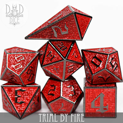 Trial By Fire Metal Dice Set