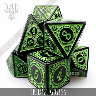 Tribal Grass Dice Set