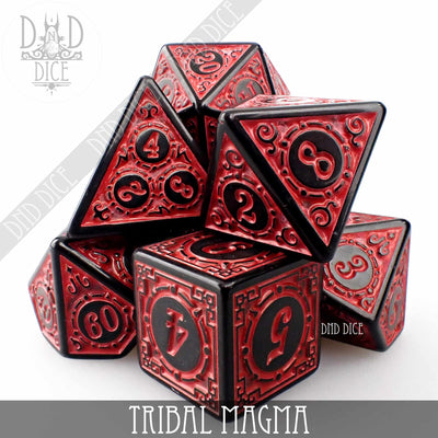 Tribal Magma Dice Set