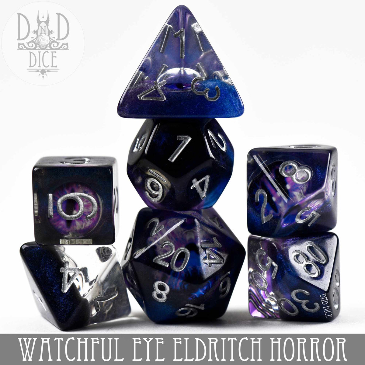 Watchful Eye – Eldritch Horror 7-Piece Resin Dice Set