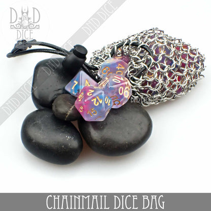 Chainmail Dice Bag – Metal Mesh RPG Dice Storage Bag