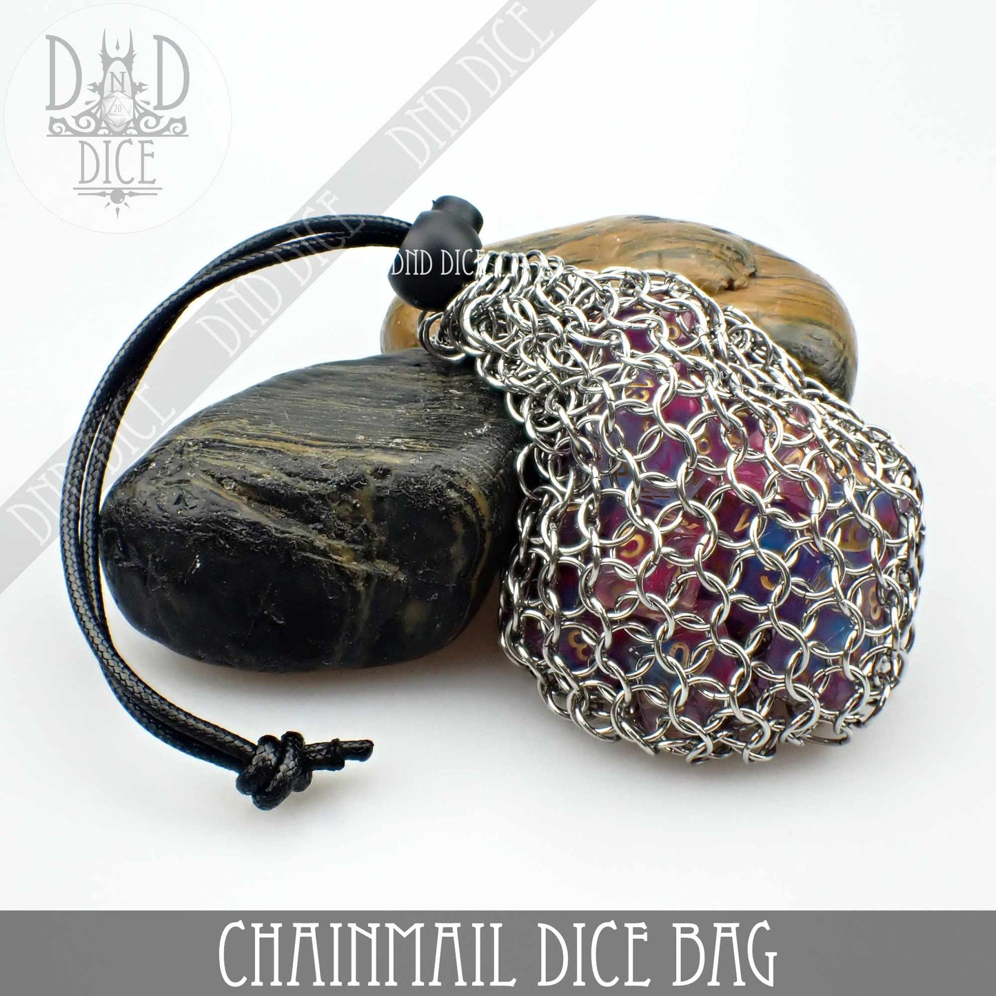 Chainmail Dice Bag – Metal Mesh RPG Dice Storage Bag