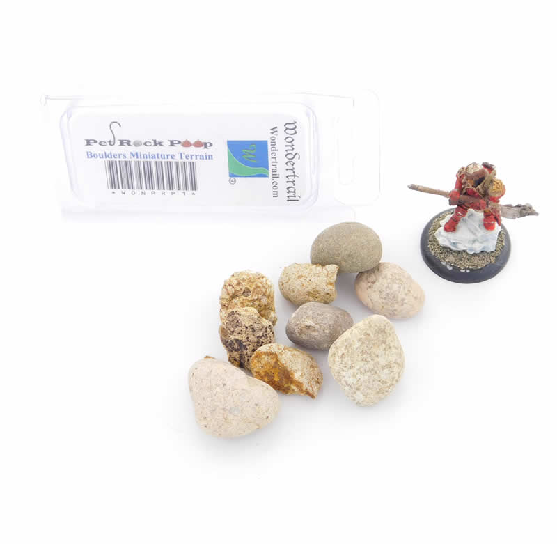 WONPRP1 Boulders Miniature Terrain Pet Rock Poop Series
