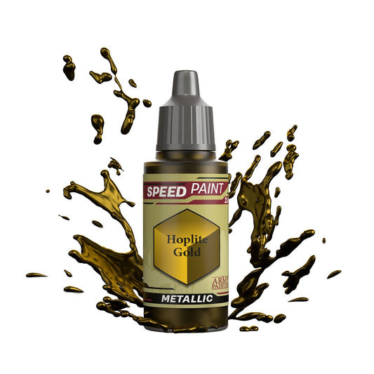 Army Painter Warpaints Speedpaint 2.0: Hoplite Gold 18ml – One-Coat Metallic