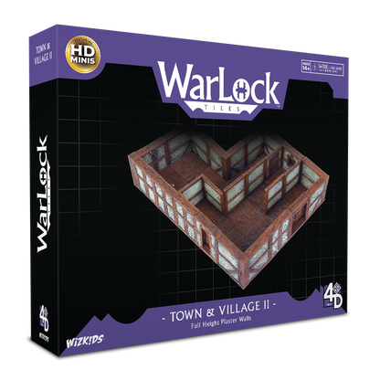 WarLock Tiles: Town & Village II - Full Height Plaster Walls