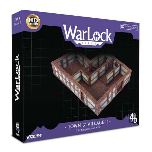 WarLock Tiles: Town & Village II - Full Height Plaster Walls