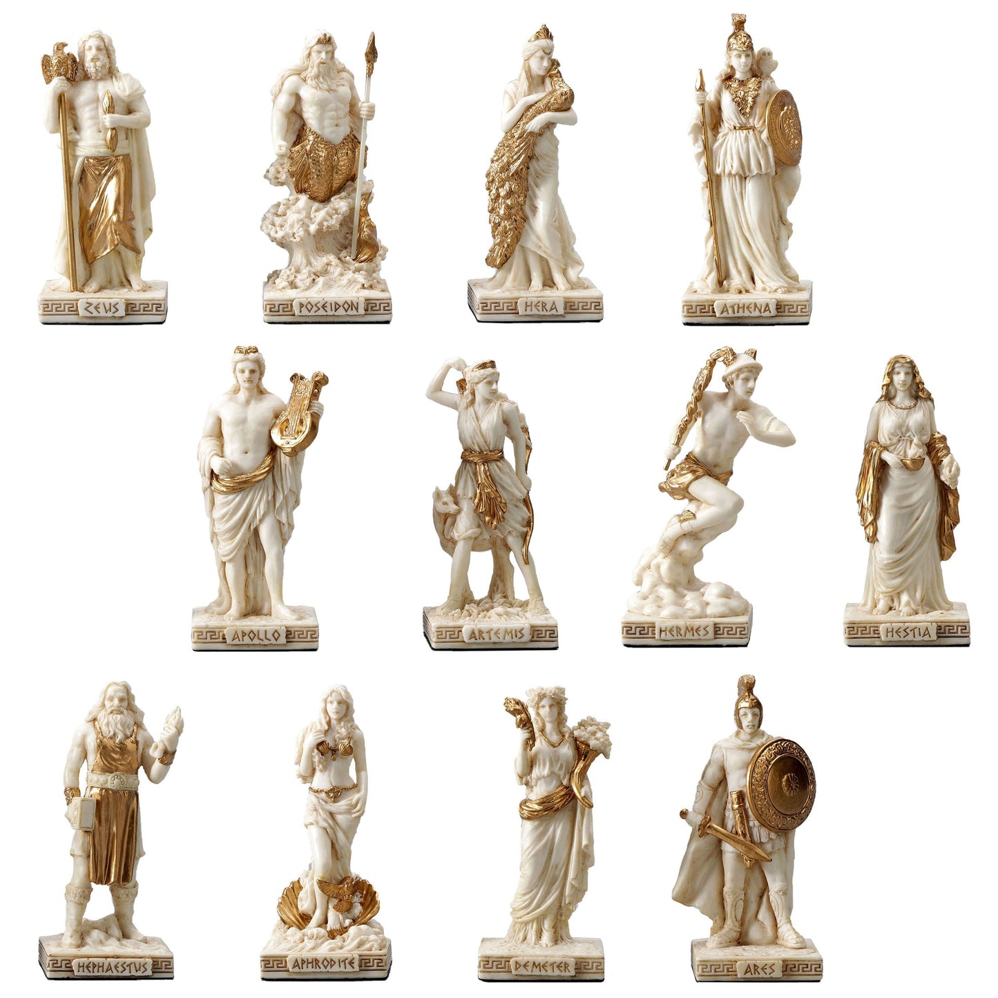 Greek Pantheon - The Twelve Olympians Figurine Set