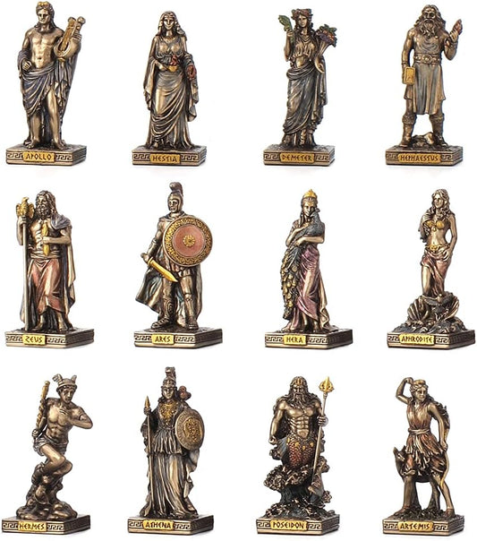 Greek Pantheon - The Twelve Olympians Figurine Set