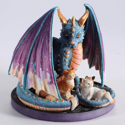 Foster Family – Selina Fenech Dragon & Five Kittens Polystone Fantasy Figurine